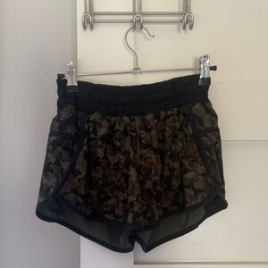 Discontinued lululemon shorts on a gorgeous camo color way !